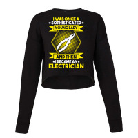 Electrician Lineman Wireman Electronics Technician Cropped Sweater | Artistshot