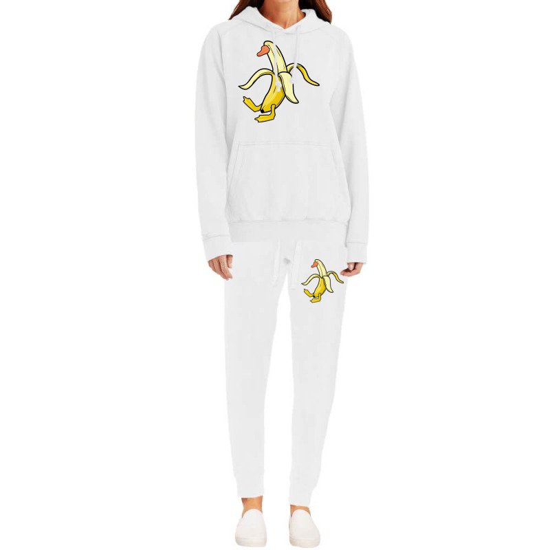 Funny Animal Lover Duck In Banana Duck Stars Hoodie & Jogger set by thuthuklinto8 | Artistshot