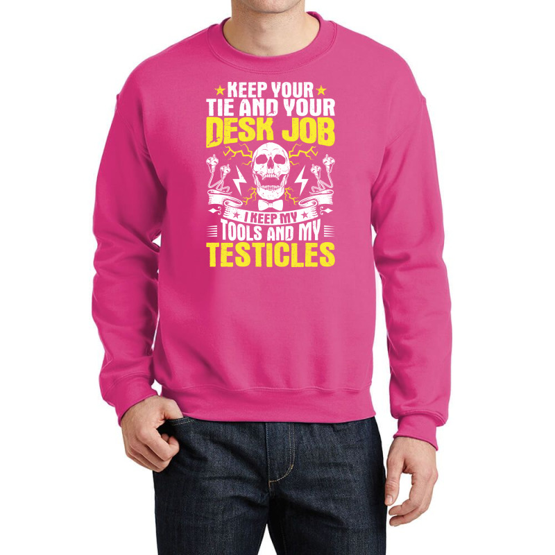 Electrician Lineman Wireman Electronics Technician Crewneck Sweatshirt by raghujanf | Artistshot