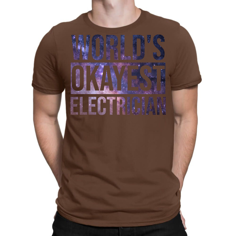 Electrician Girl Blue T-shirt | Artistshot