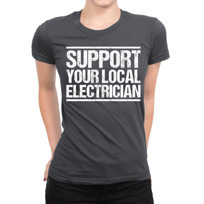 Electrician Lineman Wireman Electronics Technician Ladies Fitted T-Shirt by oliviibasscz | Artistshot