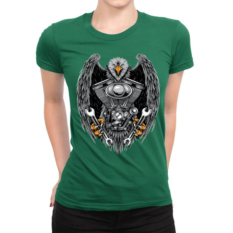 Riders Machine Wings Ladies Fitted T-Shirt by megyasarez | Artistshot