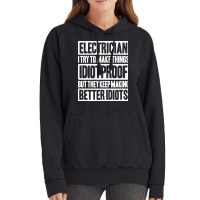 Electrician Lineman Wireman Electronics Technician Vintage Hoodie | Artistshot