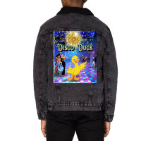 Disko Duck Girl Unisex Sherpa-lined Denim Jacket | Artistshot