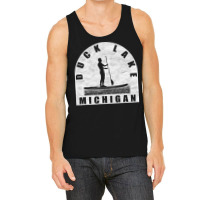 Duck Lake Paddleboarding Michigan Gift Tank Top | Artistshot