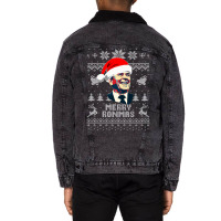 Ronald Reagan Merry Ronmas Unisex Sherpa-lined Denim Jacket | Artistshot