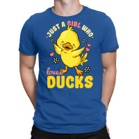 Just A Girl Who Loves Ducks Cute Duck Lover Yellow T-shirt | Artistshot