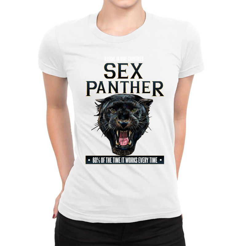 Sex Panther   Illegal In Nine Countries Ladies Fitted T-Shirt by jepthabaabiw | Artistshot