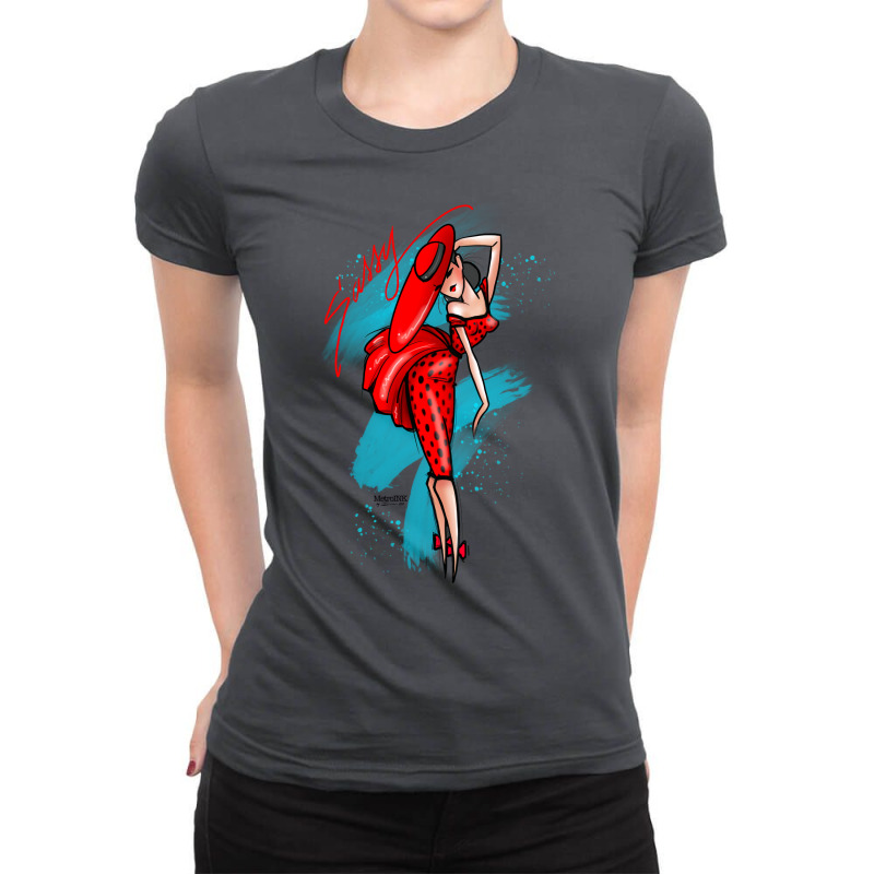 Sassy Blue Ladies Fitted T-Shirt by nwogujerkan6 | Artistshot