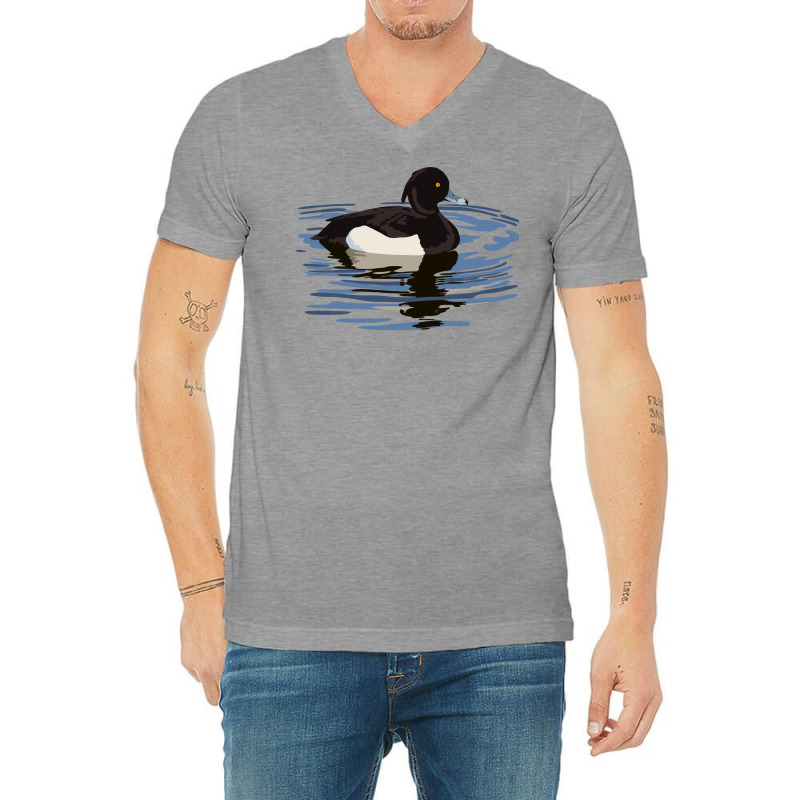 Tufted Duck Yellow V-Neck Tee by argirwpaenov9 | Artistshot