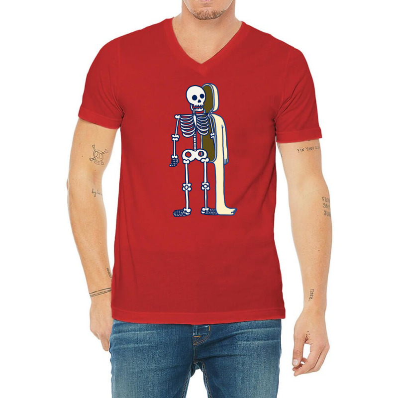 Skeleton And Skin Stars V-neck Tee | Artistshot