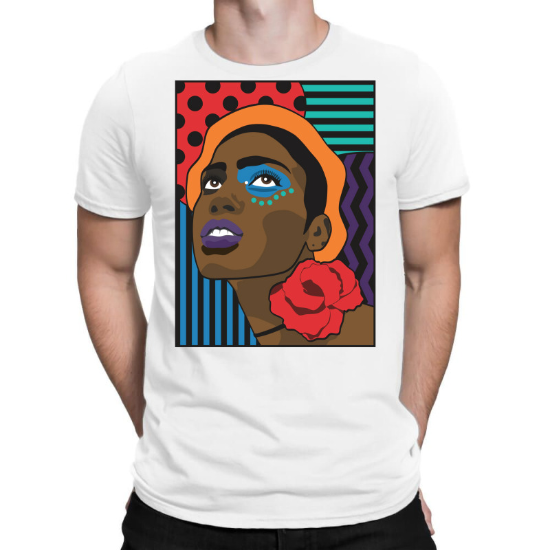 Fashion Flower Blue T-Shirt by cupzchewl | Artistshot