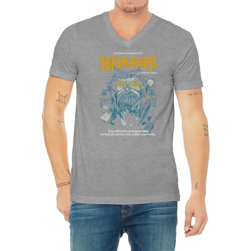 Demons1 V-Neck Tee by mintoosaenanf | Artistshot