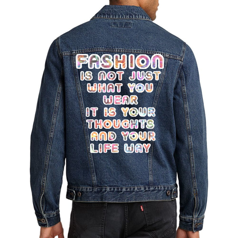 Fashion Isnt Just What You Wear Yellow Men Denim Jacket | Artistshot