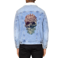 Skull Floral Unisex Sherpa-lined Denim Jacket | Artistshot