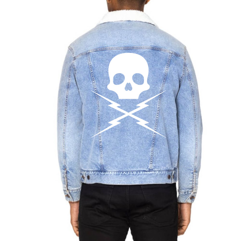 Death Proof Skull Unisex Sherpa-lined Denim Jacket | Artistshot