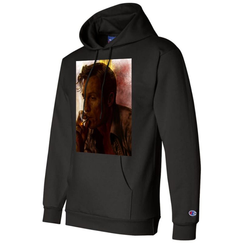 True Detective   Rust Cohle Champion Hoodie by nadiehirlok | Artistshot