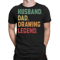 Husband Dad Drawing Legend Draw Vintage T-shirt | Artistshot