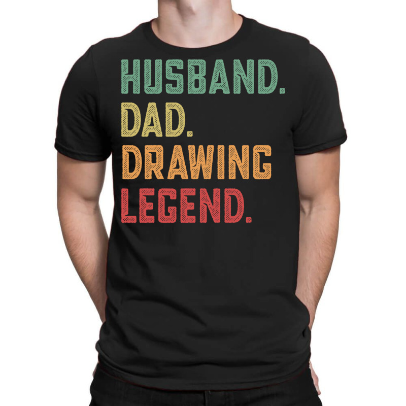 Husband Dad Drawing Legend Draw Vintage T-shirt | Artistshot