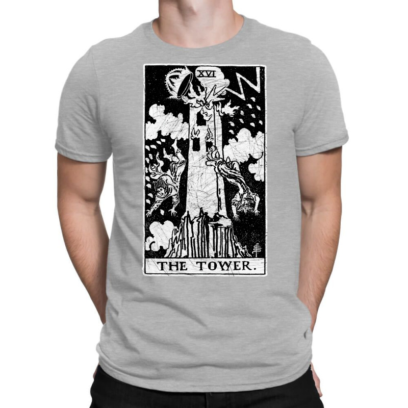 The Tower Tarot Card   Major Arcana   Fortune Tell T-Shirt by jorsievinettc | Artistshot