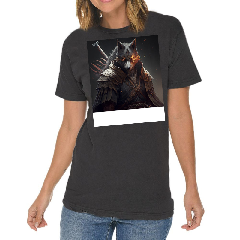 Samurai At The Head Of A Wolf V5 Cool Vintage T-shirt | Artistshot