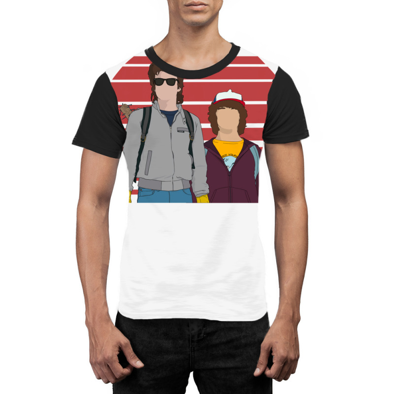 Steve And Dustin Design Graphic T-shirt | Artistshot