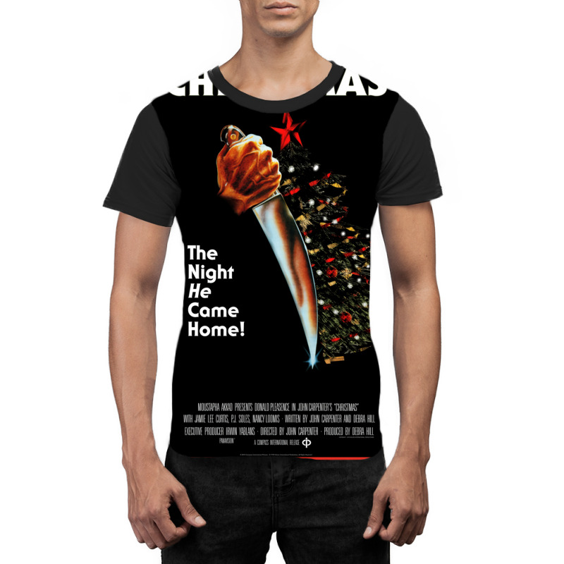 Christmas (halloween Poster Parody)  (1) Graphic T-shirt | Artistshot