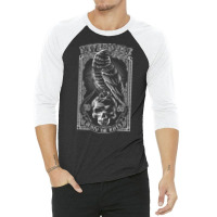 Edgar Allen Poe Nevermore Quoth The Raven 1 3/4 Sleeve Shirt | Artistshot