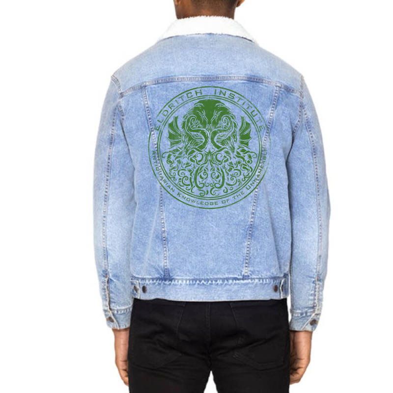 Eldritch Institute Unisex Sherpa-Lined Denim Jacket by cevassanadel | Artistshot