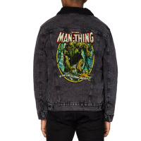 Horror The Man Thing 1974 Unisex Sherpa-lined Denim Jacket | Artistshot