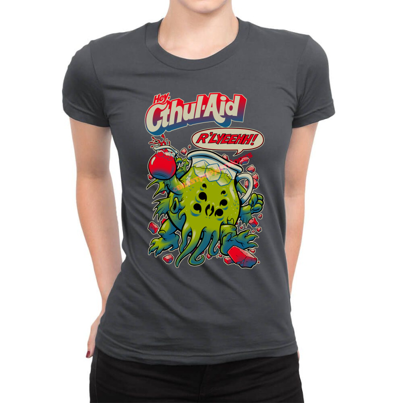 Hey Cthul Aid! Ladies Fitted T-Shirt by bhiwoopekkao | Artistshot