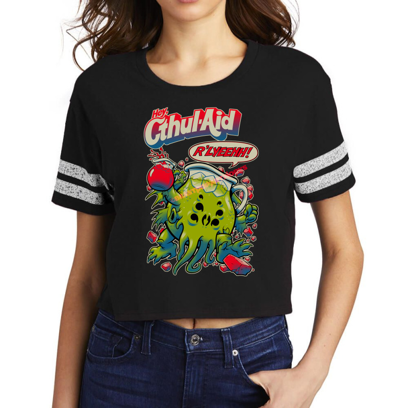 Hey Cthul Aid! Scorecard Crop Tee by bhiwoopekkao | Artistshot