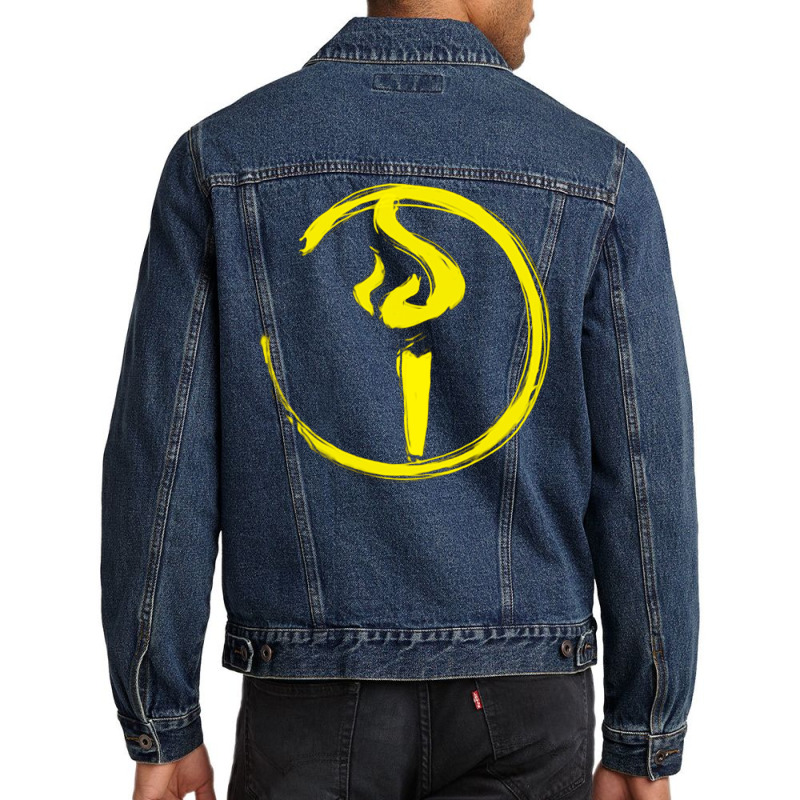 Light Bearer Symbol Men Denim Jacket by cevassanadel | Artistshot