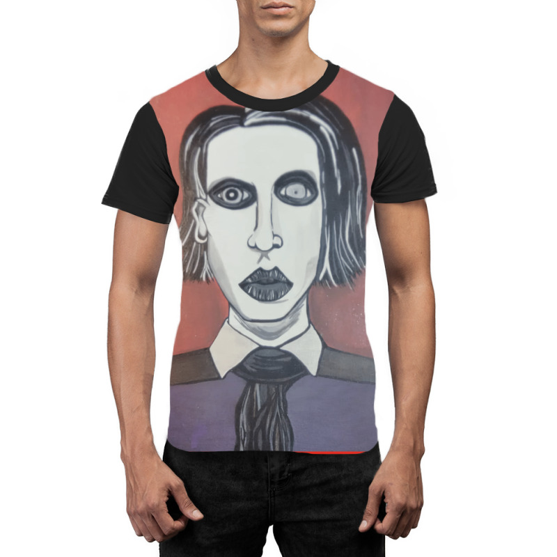 Marilyn Manson Graphic T-shirt by cevassanadel | Artistshot