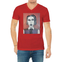 Marilyn Manson V-neck Tee | Artistshot