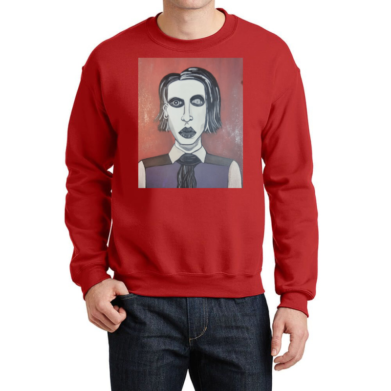 Marilyn Manson Crewneck Sweatshirt by cevassanadel | Artistshot