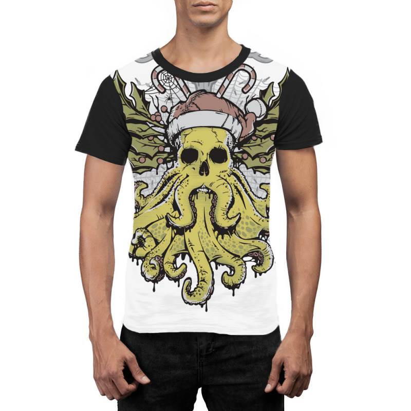 Merry Cthulhumas! Graphic T-shirt by cevassanadel | Artistshot