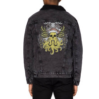 Merry Cthulhumas! Unisex Sherpa-lined Denim Jacket | Artistshot