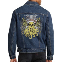 Merry Cthulhumas! Men Denim Jacket | Artistshot