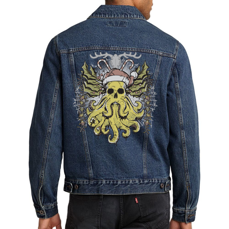 Merry Cthulhumas! Men Denim Jacket by cevassanadel | Artistshot