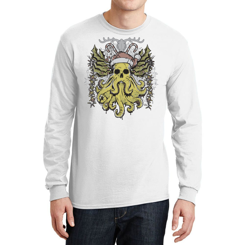 Merry Cthulhumas! Long Sleeve Shirts by cevassanadel | Artistshot