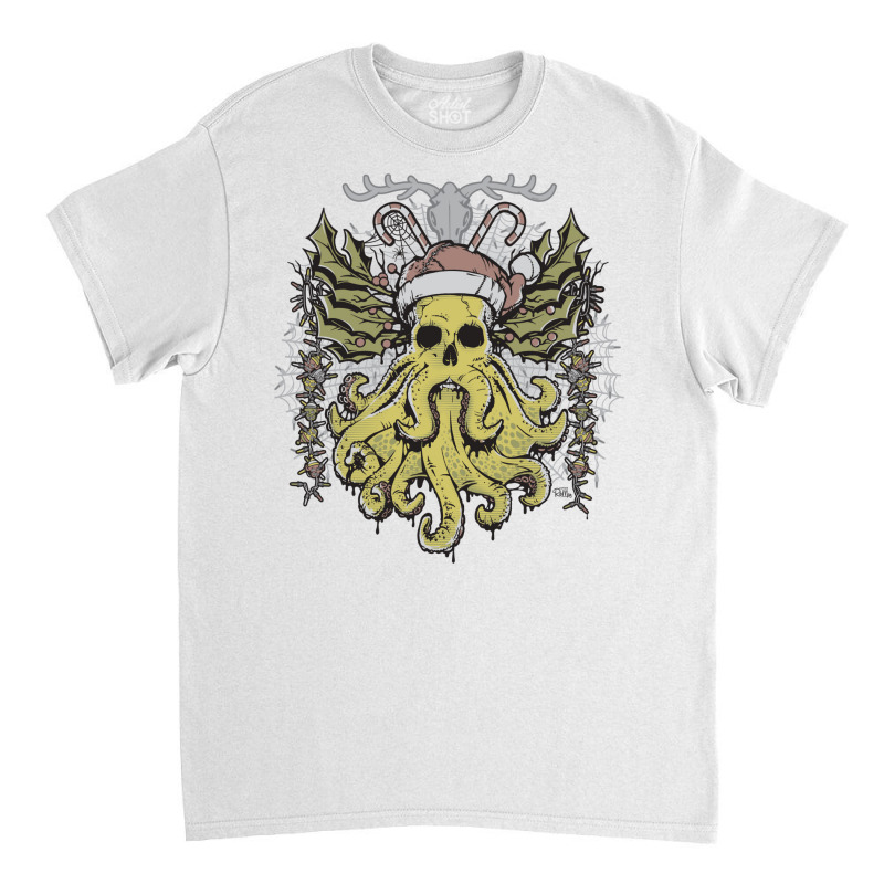 Merry Cthulhumas! Classic T-shirt by cevassanadel | Artistshot