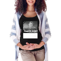 Ronald Reagan In Dark Victory Maternity Scoop Neck T-shirt | Artistshot