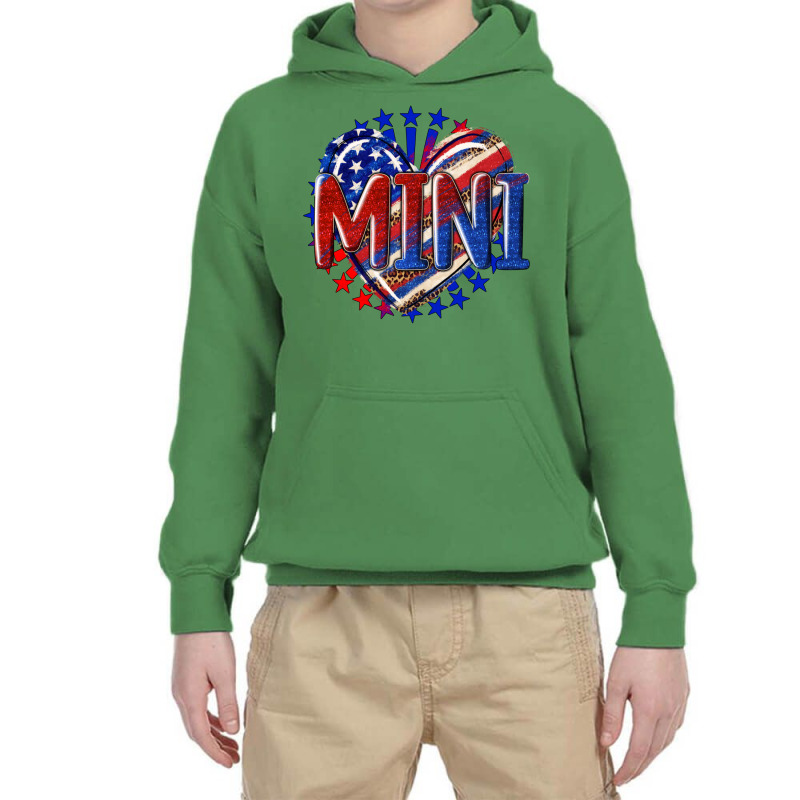 American Mini Heart Youth Hoodie by enoddigitalart@gmail.com | Artistshot