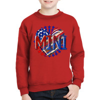 American Mini Heart Youth Sweatshirt | Artistshot