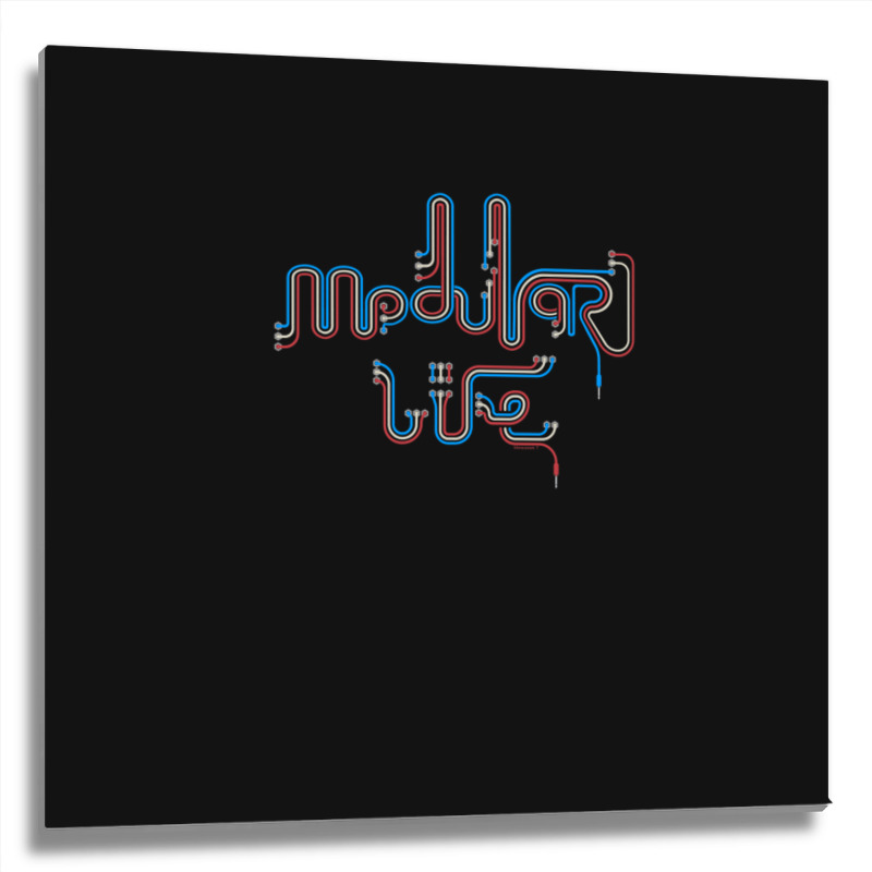 Modular Synthesizer 1 Metal Print Square | Artistshot