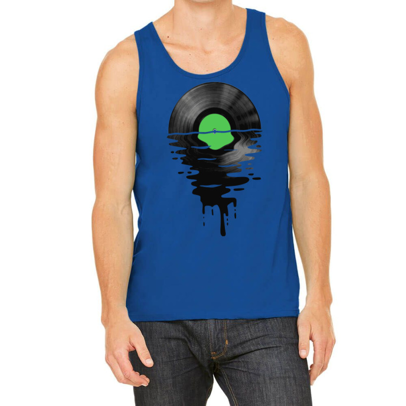 Music Vinyl Cool Sunset Sunset  Green Tank Top by lyxellseradjq | Artistshot