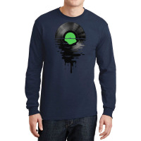 Music Vinyl Cool Sunset Sunset  Green Long Sleeve Shirts | Artistshot