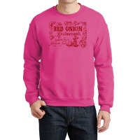 The Red Onion Restaurant        Retro Mid Century Crewneck Sweatshirt | Artistshot