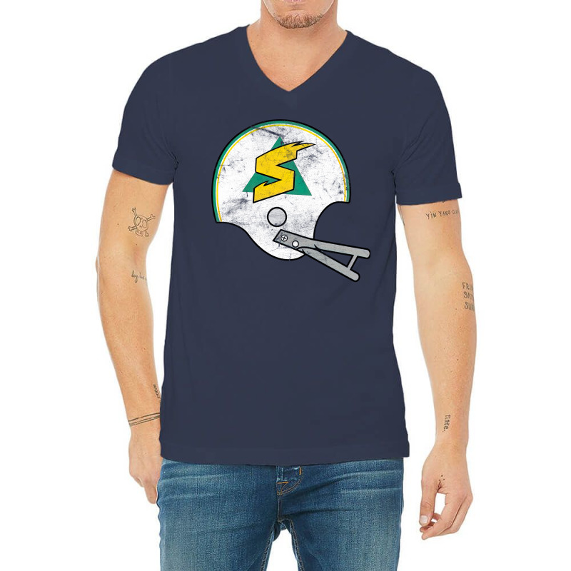 The Sacramento Surge   90s Football Team V-Neck Tee by lyxellseradjq | Artistshot